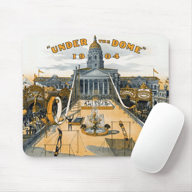 Kansas Semi-Centennial. State House Grounds. Mouse Pad (With Mouse)