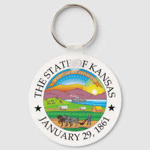 Kansas sign key ring
