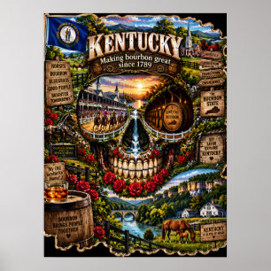 Kansas Skull Art Print State of Mind