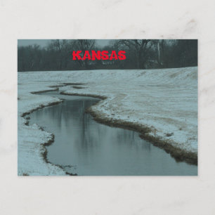 Kansas Snowy Creek Post Card. Postcard