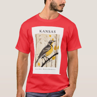 KANSAS State Bird Western Meadowlark T-Shirt