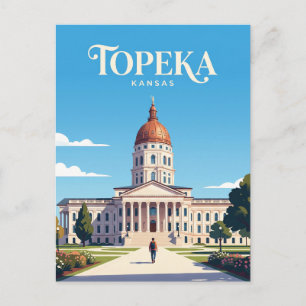 Kansas State Capitol USA Postcard