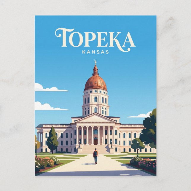 Kansas State Capitol USA Postcard (Front)