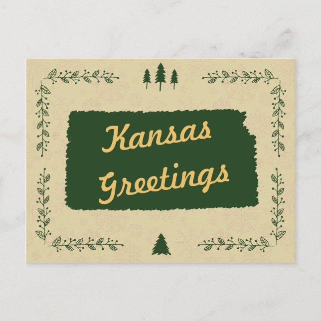 Kansas State Christmas Holiday Greetings (Front)