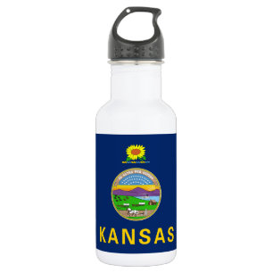 Kansas State Flag 532 Ml Water Bottle