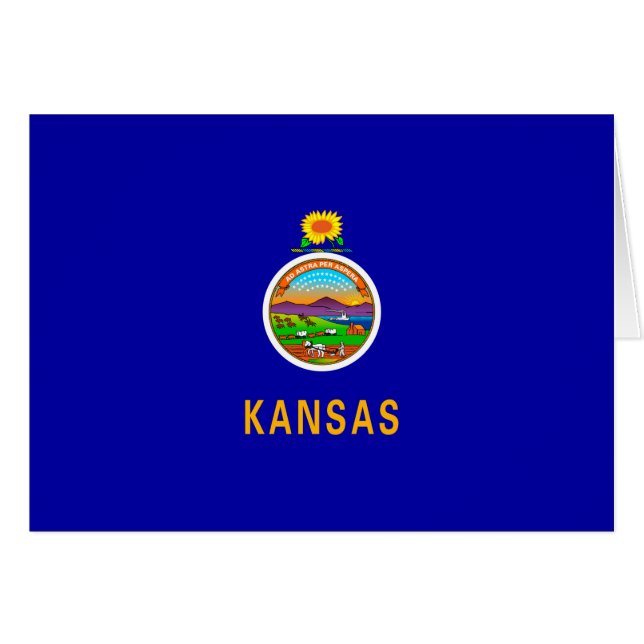Kansas State Flag Design (Front Horizontal)