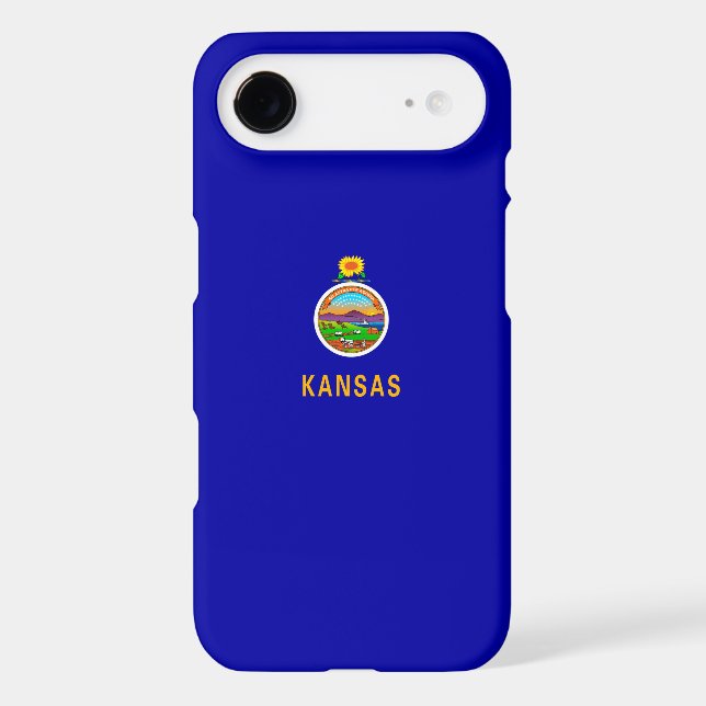 Kansas State Flag Design Case-Mate iPhone Case (Back)