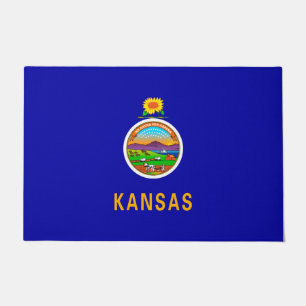 Kansas State Flag Design Doormat
