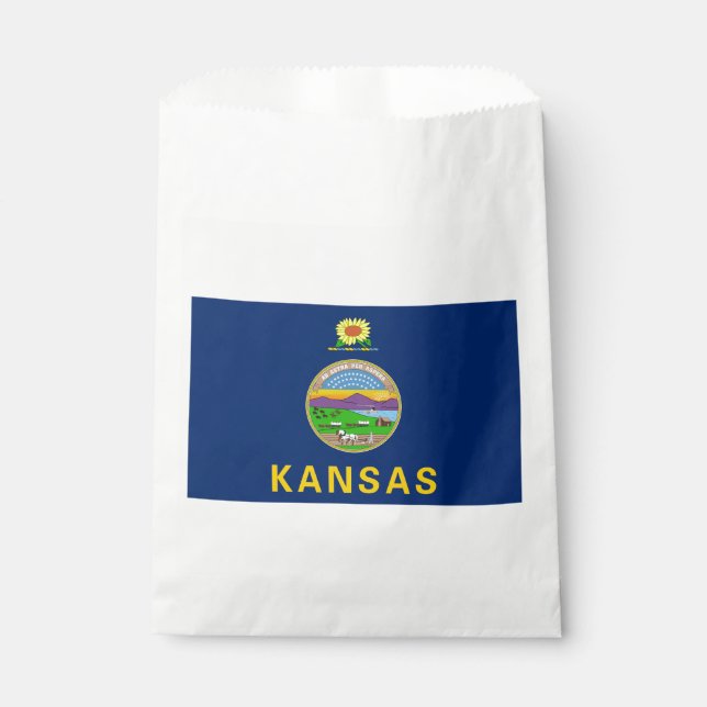 Kansas State Flag Favour Bag (Front)