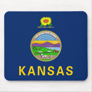 Kansas State Flag Mouse Pad