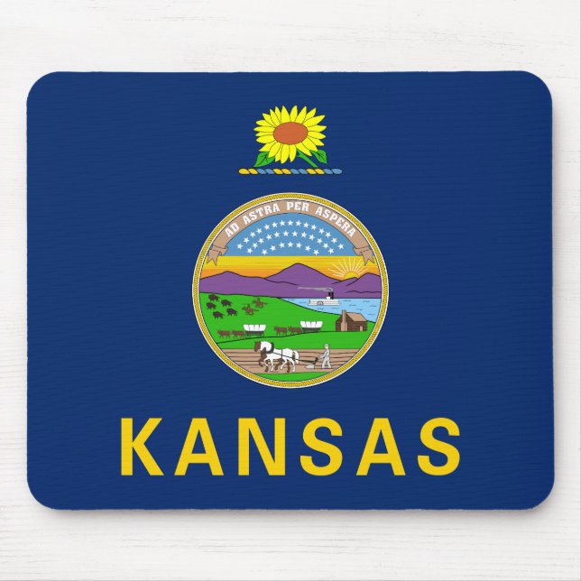 Kansas State Flag Mouse Pad (Front)