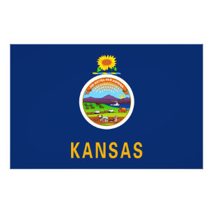 Kansas State Flag Photo Print