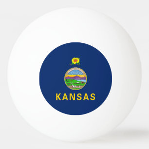 Kansas State Flag Ping Pong Ball