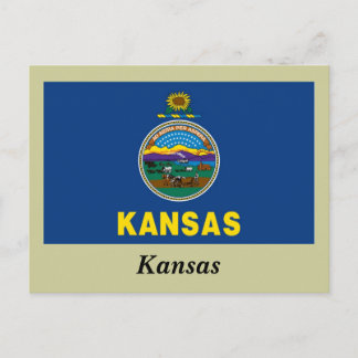 Kansas State Flag Postcard