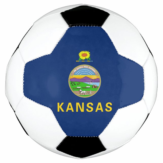 Kansas State Flag Soccer Ball (Front)