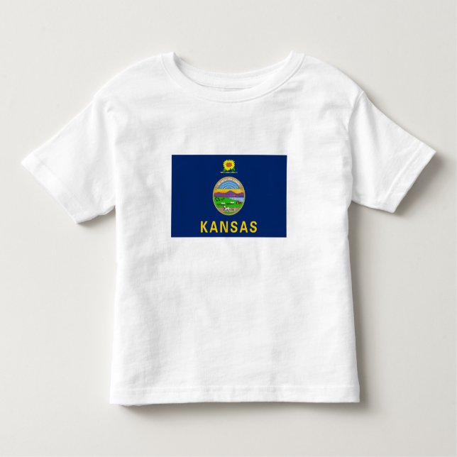 Kansas State Flag Toddler T-Shirt (Front)