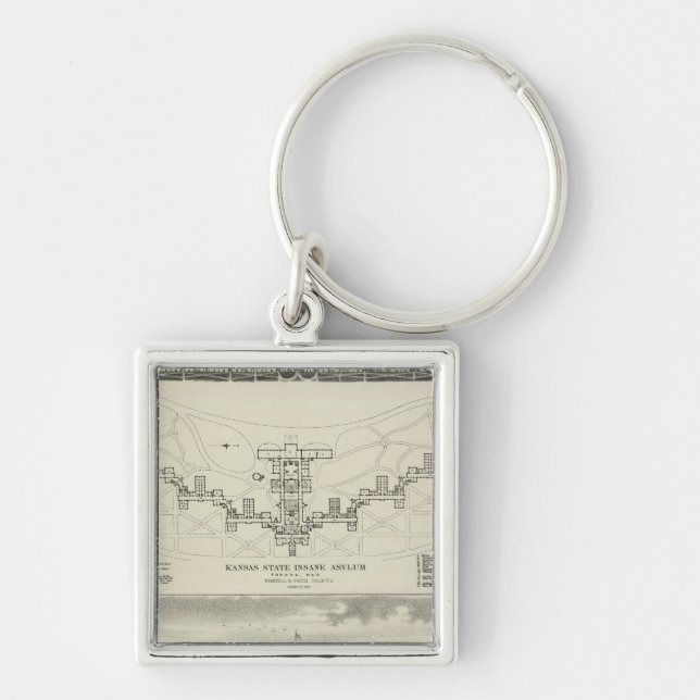 Kansas State Insane Asylums Key Ring (Front)
