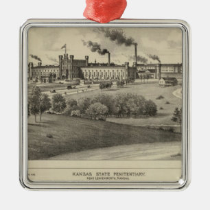 Kansas State Penitentiary Metal Tree Decoration