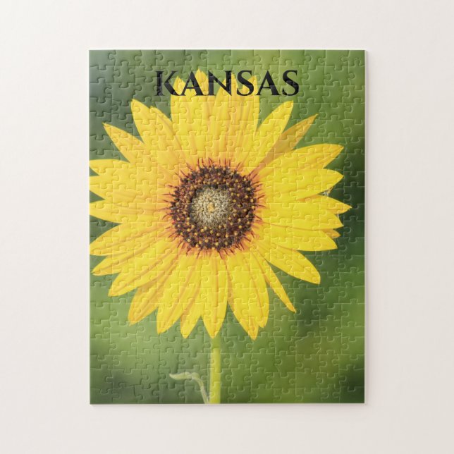Kansas Sunflower closeup  Jigsaw Puzzle (Vertical)