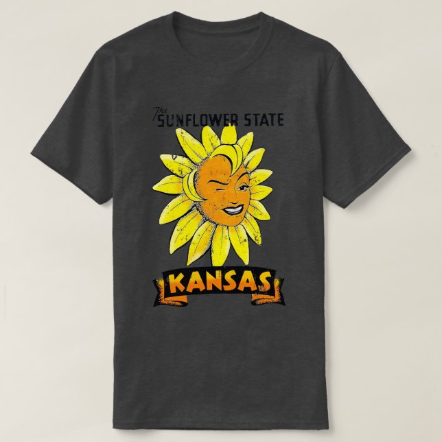 Kansas Sunflower T-Shirt (Design Front)