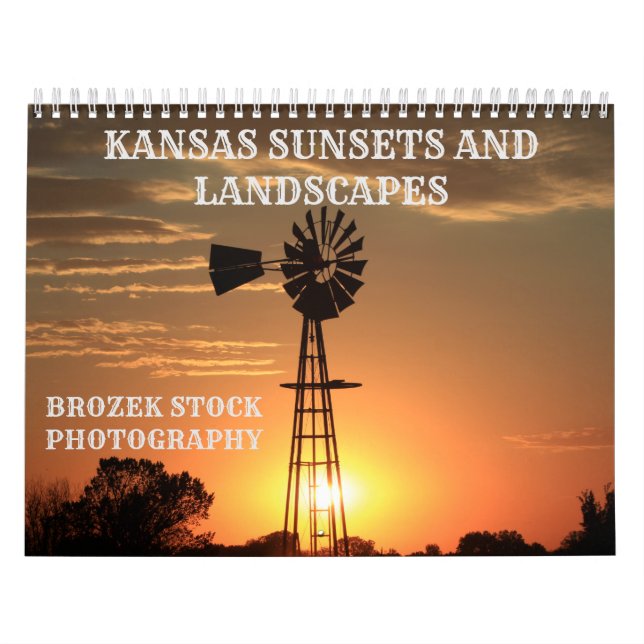 Kansas Sunset and Landscapes Calendar (Cover)