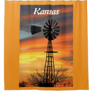 Kansas Sunset's Shower Curtain