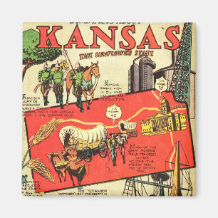 Kansas the Sunflower State Magnet