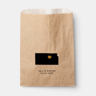 Kansas Wedding Favour Treat Sacks, Gift Bags