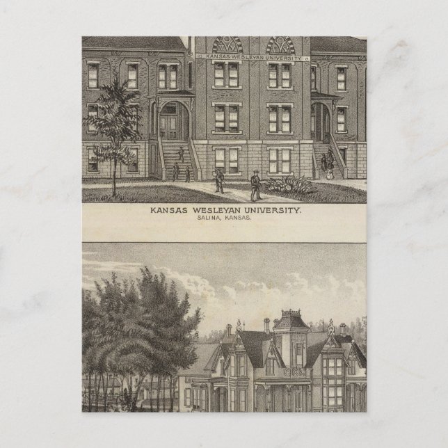 Kansas Wesleyan University Postcard (Front)