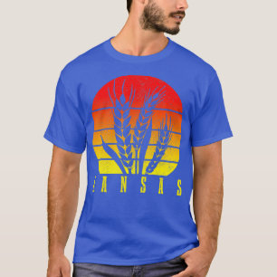 Kansas Wheat Farmer Farming Vintage Kansas Pride T-Shirt