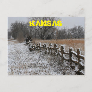 Kansas Winter Wonder Land Post Card. Postcard