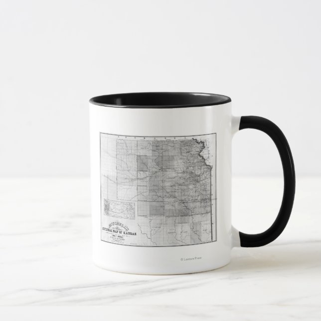 KansasPanoramic MapKansas Mug (Right)