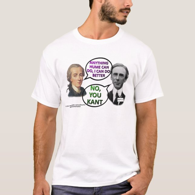 Kant and Bertrand Comedy Duo T-Shirt (Front)