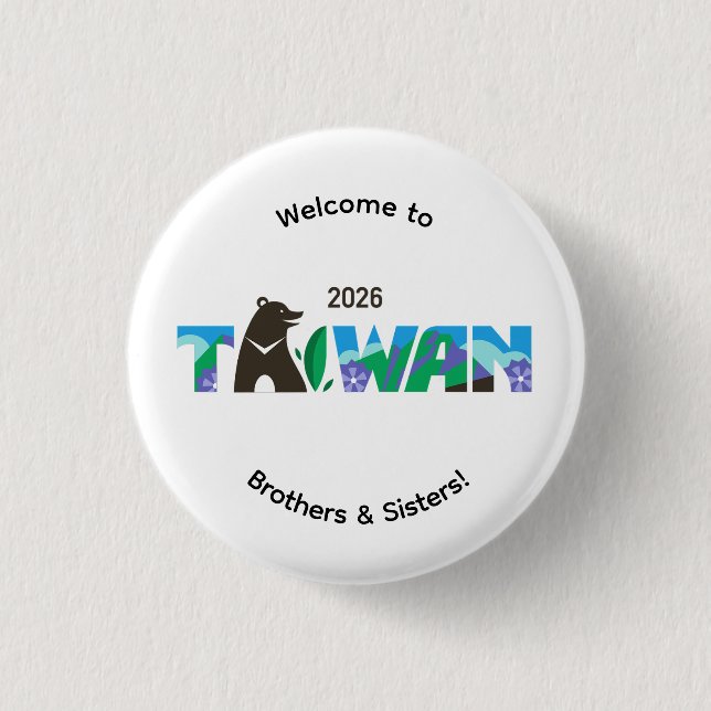 Kaohsiung Taiwan 2026 International Convention Pin (Front)