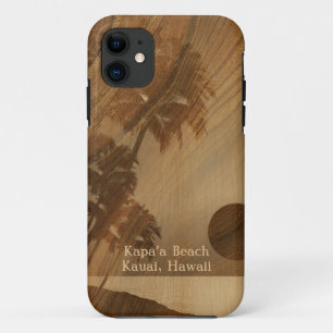 Kapaa Sunset Hawaiian Faux Koa Wood iPhone 5 Cases