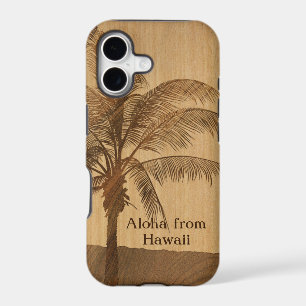 Kapaa Sunset Hawaiian Faux Koa Wood iPhone 5 Cases
