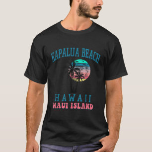 Kapalua Beach Maui Hawaii Beach Palm Trees Summer T-Shirt