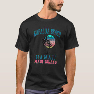 Kapalua Beach Maui Hawaii Beach Palm Trees Summer  T-Shirt