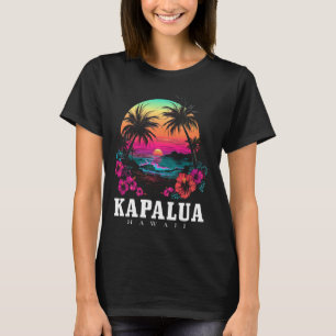 Kapalua Hawaii Hawaiian Hibiscus Flowers Surfer So T-Shirt