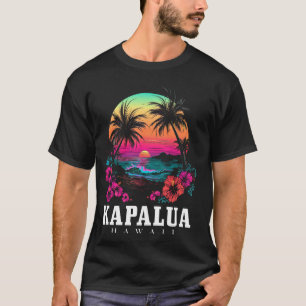 Kapalua Hawaii Hawaiian Hibiscus Flowers Surfer So T-Shirt
