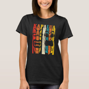 Kapalua Hawaii Vintage Hawaiian Tiki Totem Surf Su T-Shirt