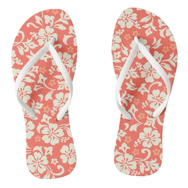 Kapalua Pareau Hawaiian Hibiscus Thongs (Footbed)
