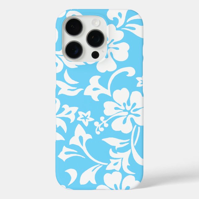 Kapalua Pareau Hawaiian Hibiscus Turquoise Case-Mate iPhone Case (Back)