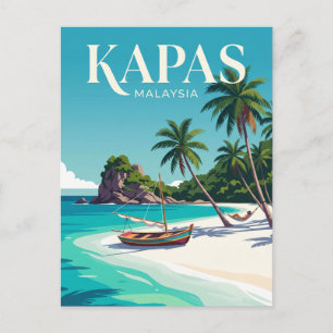Kapas Island Malaysia Postcard
