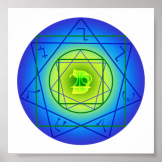 Kaph Sigil - Money, Expansion, Beauty Poster