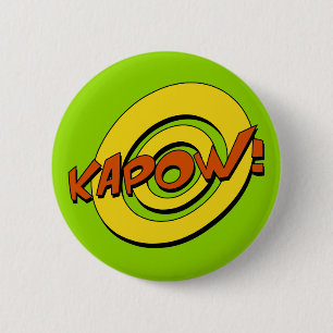 Kapow Comic Book Badge
