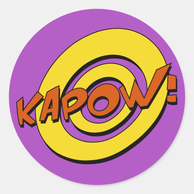 Kapow Comic Book Sticker (Front)
