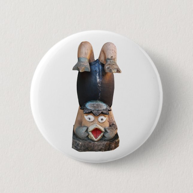 Kappa 河童 Handstand 6 Cm Round Badge (Front)