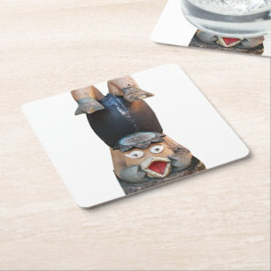 Kappa 河童 Handstand Square Paper Coaster