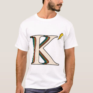 Kappa K Retro Letter Transparent    T-Shirt
